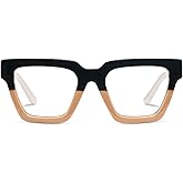 Oprah's Favorite Things Take a Bow Oversized Square Blue Light Blocking Reading Glasses