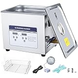 Anbull 15L Professional Ultrasonic Cleaner Machine with 304 Stainless Steel and Digital Timer Heater for Jewelry Watch Coin G