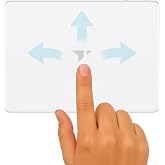 Turonic TP1 Wireless Touchpad, Compatible with Windows, Bluetooth 2.4GHz | Type-C Rechargeable, 150&times;105mm Area, Up to 30H Use, 4-Touch Recognition, Multi-Device Connection, Precision Glass