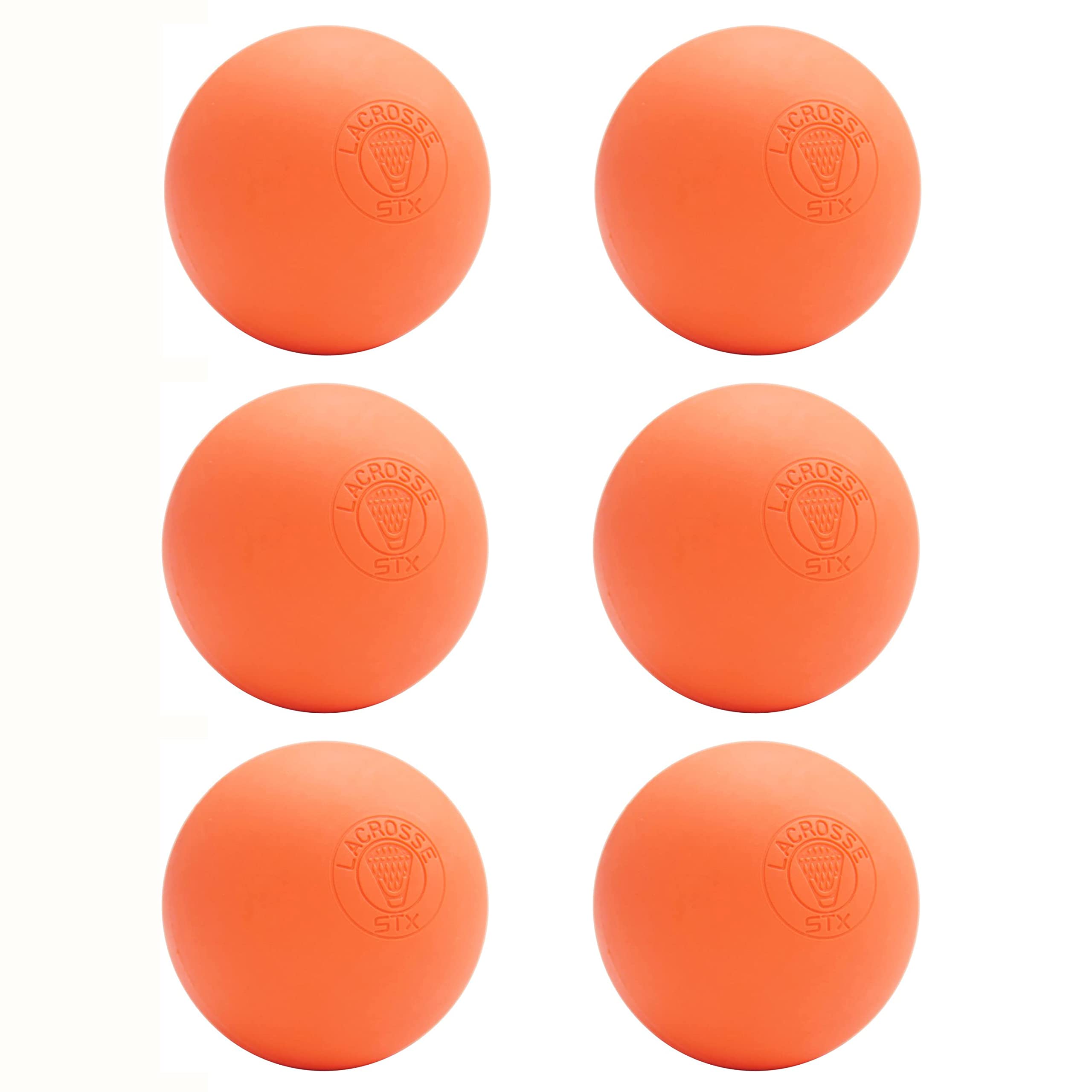STX Lacrosse Official Lacrosse Balls Orange - 6 pack