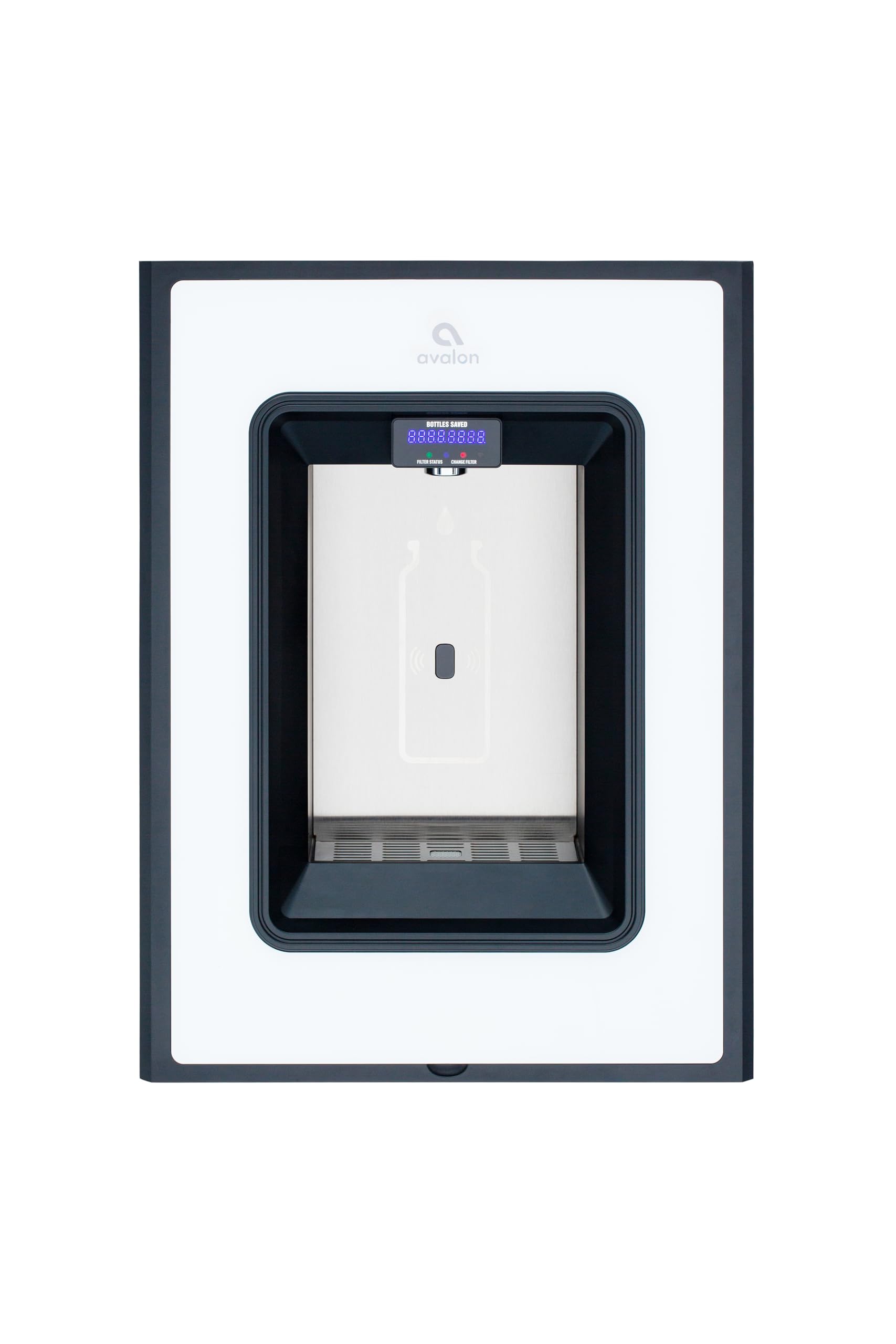 Avalon in-Wall Bottle Filling Station, Sensor Dispensing, Self Cleaning, Digital Bottle Counter Display, Dual Filtration, WiFi Enabled, High Capacity Cooling, White