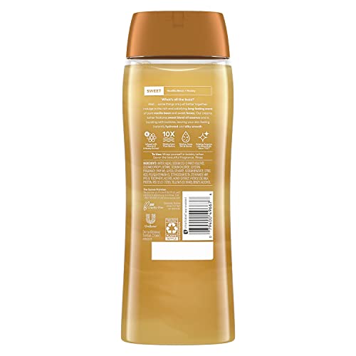 SUAVE ESSENTIALS GENTLE BODY WASH, WITH A SWEET OIL BLEND ESSENCE, MILK & HONEY INFUSED WITH VITAMIN E & HONEY EXTRACT 18 OZ