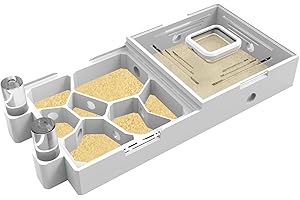 PioneerAnts Nest Farm for Live Ants and Queen - Ant Farms with Yellow Sand Observation Transparent Ant Farm for Adults 3D Printed Nest Ant Workshop Castle Ant Garden Queen (Kit-A)