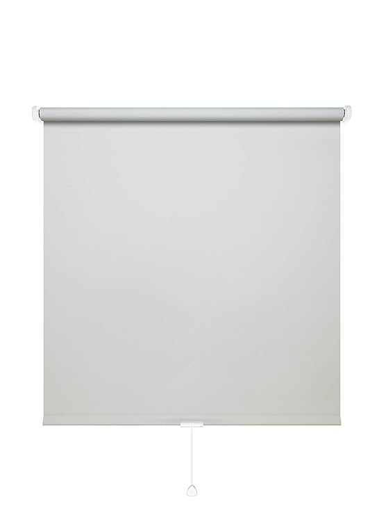 JalousieCrew Schnapprollo Springrollo Mittelzugrollo Hellgrau - Breite 62 bis 222cm - Länge 160 und 230cm - Blickschutz (162 