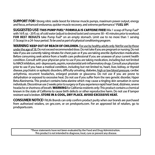 PMD Sports Pump Fuel Caffeine Free Insanely Strong All-in-One Premium Pre-Workout Drink Without Caffeine - Raspberry Lemonade / 30 Servings - Thumbnail 2