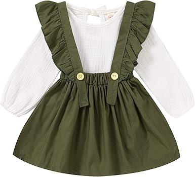 baby girl suspender dress