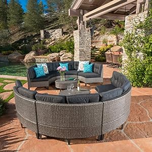 Amazon.com : Currituck Outdoor Wicker Patio Furniture 10 ...