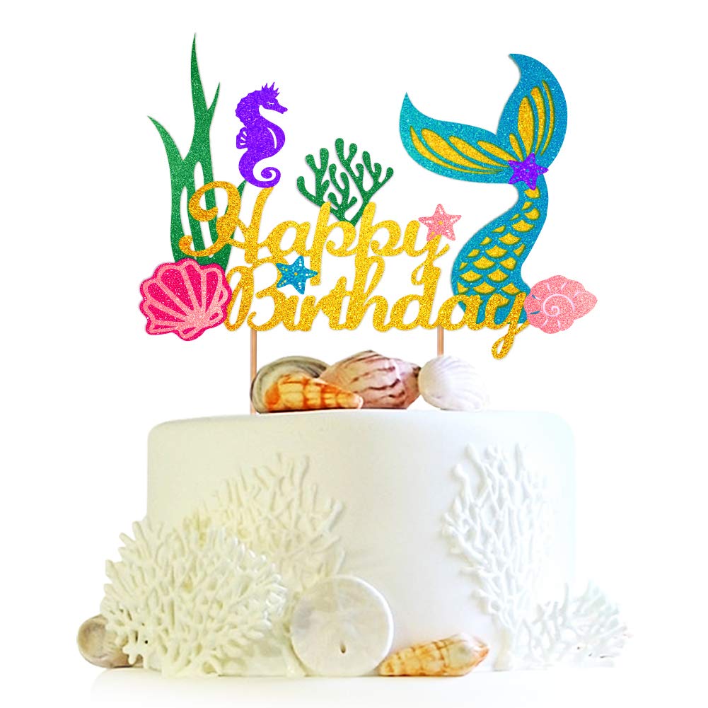 Busoha Glitter Mermaid Theme Cake Topper Happy Birthday Cake Decoration Picks For Under The Sea Mermaid Theme Party Baby Shower Ocean Birthday Cake Decor Buy Online In Bermuda At Bermuda Desertcart Com Productid Busoha Glitter Mermaid Theme Cake Topper Happy Birthday Cake Decoration Picks For Under The Sea Mermaid Theme Party Baby Shower Ocean Birthday Cake Decor Buy Online In Bermuda At Bermuda Desertcart Com Productid