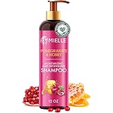 Mielle Organics Pomegranate &amp; Honey Detangling &amp; Moisturizing Shampoo - Curly Hair Shampoo for Women - Enriched with Honey &amp; Babassu Oil to Lift Dirt, Loosen Tangles &amp; Retain Moisture (12 Fl Oz)