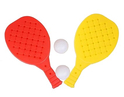 Red Ballons Table Tennis Badminton Plastic Racquet Ball Toy for Kids Badminton