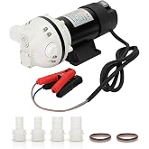 12V DC DEF Transfer Pump, Self-Priming Electric Diaphragm Pump for Diesel Exhaust Fluid, 10.6 GPM High Flow, 23 PSI, 32 ft Lift, Heavy Duty Urea Fluid Pump for Trucks, RVs &amp; Fleet Maintenance