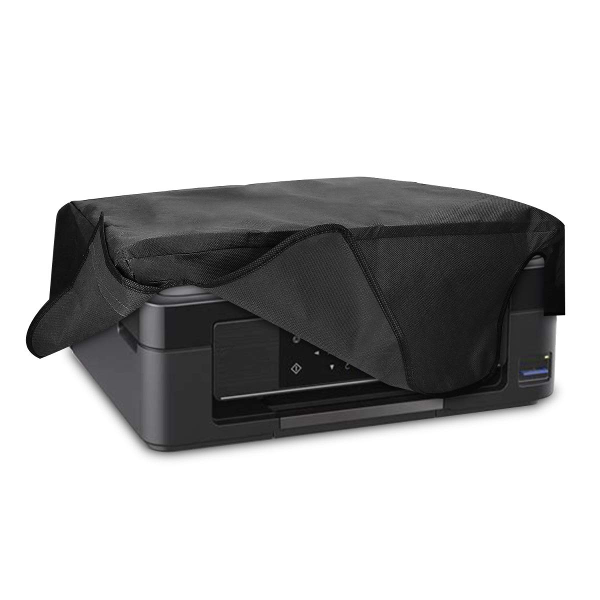 kwmobile Dust Cover Compatible with Epson Expression XP 255-455 - Printer Case - Fabric Protector Cover - Dark Grey — image 1
