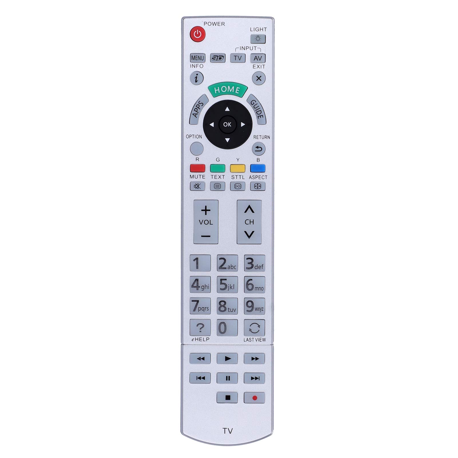 ASHATA TV Remote for N2QAYB, Replacement Remote Control for n2qayb000928/n2qayb000842/n2qayb000840/n2qayb00101/n2qayb000074/n2qayb000863/n2qayb001109