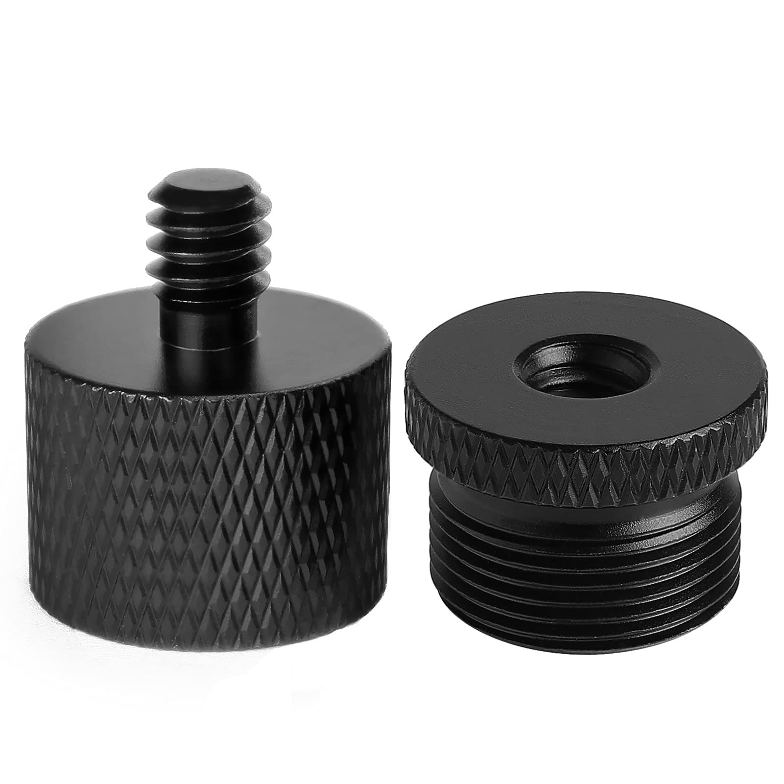 Frgyee Mic Stand Adapter 5/8 Female to 1/4 Male and 1/4 Female to 5/8 Male Tripod Screw Adapter for Microphone Stand Mount Camera Tripod