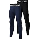 AYESZEQ Youth Boys Compression Pants for Basketball Leggings Sports Tights Kids Athletic Soccer Base Layer 2 Pack