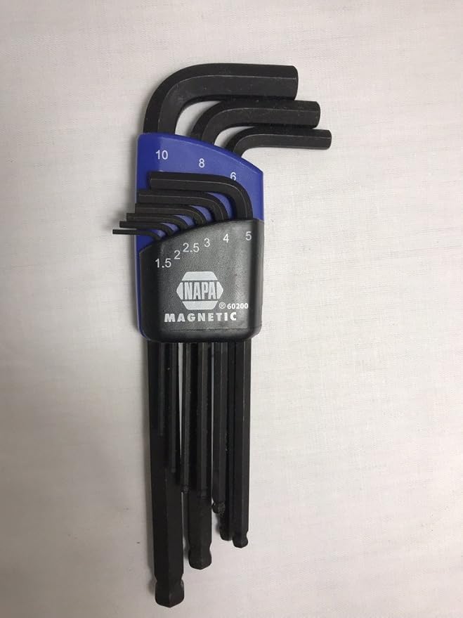 Napa Long Arm Metric Hex Key Ball end Allen Wrench Set (Metric Hex Key