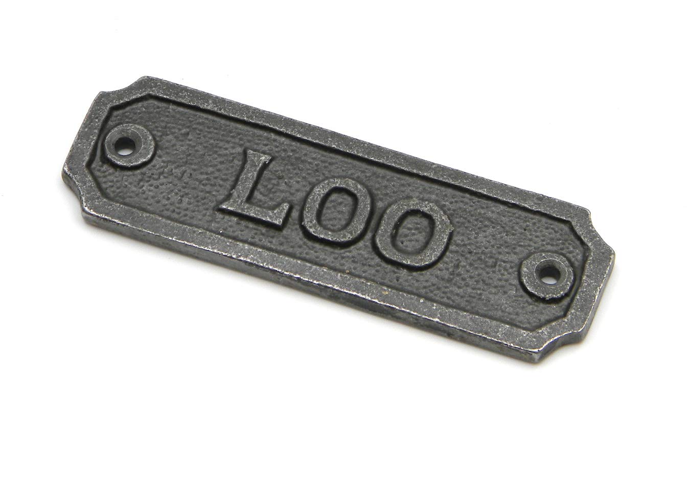 Oakcrafts Cast Iron Loo Door Sign - 108mm x 35mm