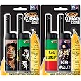 BIC EZ Reach Candle Lighter, The Ultimate Lighter with Extended Wand for Grills and Firepits (1.45-inch), Bob Marley Lighters, 4 Count Pack (Assortment of Designs May Vary)