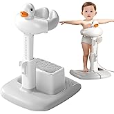 SMLXLXX Adjustable Height Baby Shower Stand with Anti-Slip Base, Bath Shower Standing Support, Portable Bath Helper