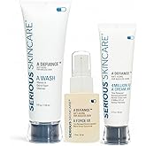 Retinol Anti-Aging Skin Care Set - Serum, Facial Moisture Cream & Face Wash - Smooth Fine Lines, Deep Wrinkles and Minimize Pores - Serious Skincare - 3 Piece Kit