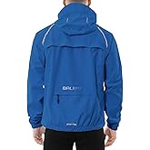 baleaf Men's Rain Jacket Waterproof Hood Lightweight Reflective Packable | Lightweight; 6 Pockets; Reflective Stripes; TPU Membrane; Hood; Perfect for Cycling, Running, Hiking, Golf