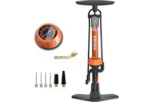 VIMILOLO Bike Pump, Air Bicycle Pump Inflator for Presta and Schrader Valve Tire Ball Bike Portable Pumps 160PSI & 11BAR