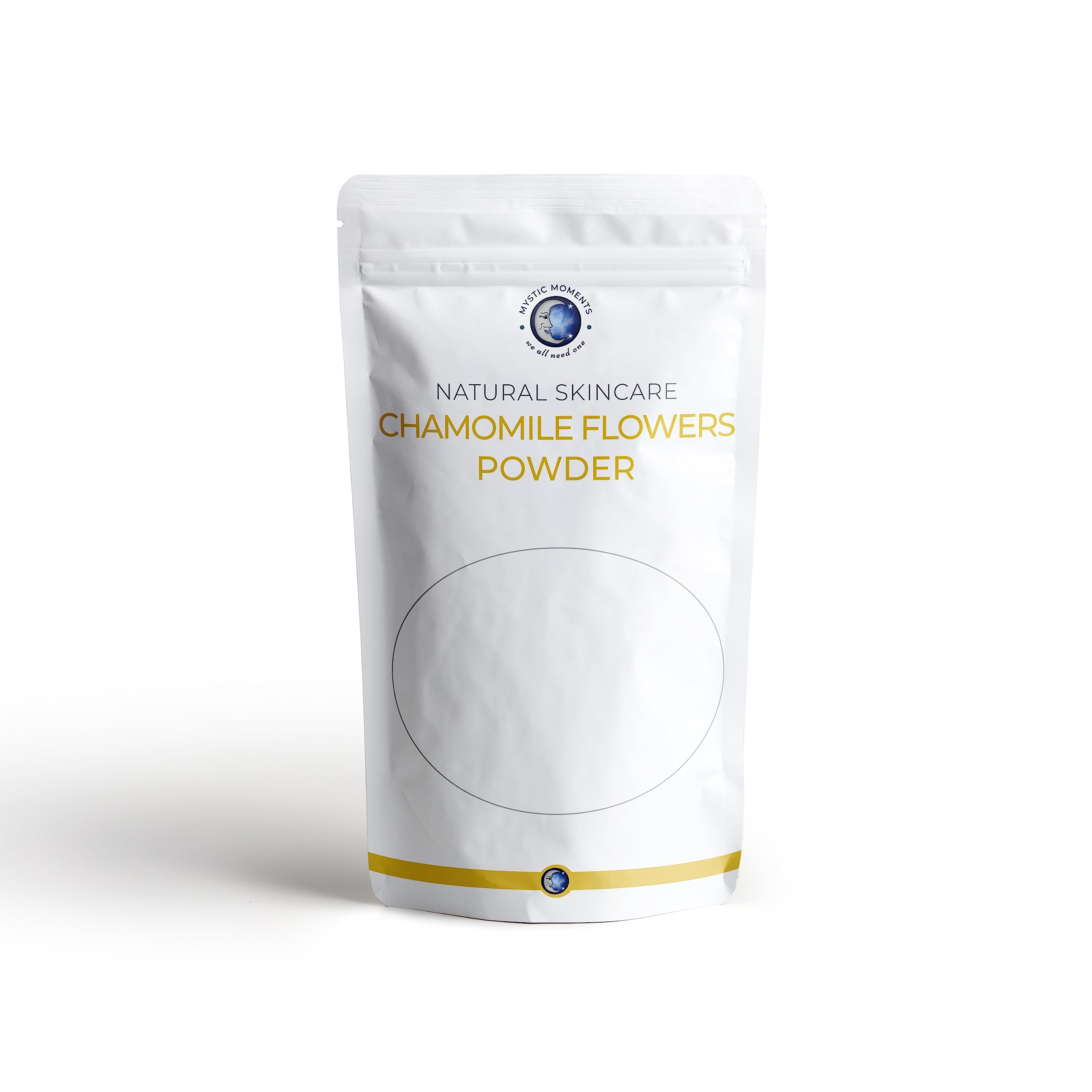 Mystic Moments | Chamomile Flowers Powder 100g | Herbal Extract from Matricaria recutita | Soothing Botanical for Hair & Skincare | Ideal for Lotions & Masks | External Use Only