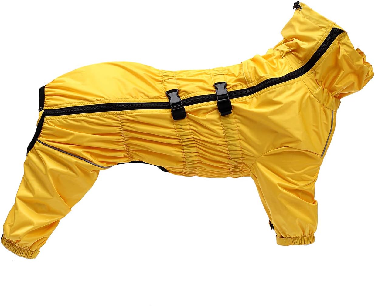 Geyecete1/2 Leg Trouser Suit，Dog Raincoat with high Waterproof for Dogs Reflective FourLeg rain