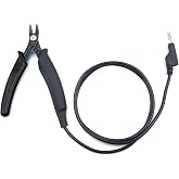 Auyuve Grounded Plier, Precise Control Unleash Unrivaled Precision for Fine Chain Welding, 3ft Cable Secure Connection, Ideal for Permanent Jewelry Fine Chain Welding, Black