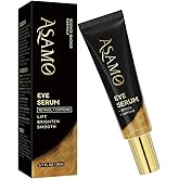 ASAMO Caffeine & Retinol Under Eye Serum – Dermatologist-Tested, Fast Absorbing, Correction for Puffy Eye Bags Fine Lines Dark Circles Wrinkles While Providing Moisturizing Care (ebony gold)