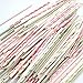 Zicome 125pcs Biodegradable Paper Straws, Pink and Gold