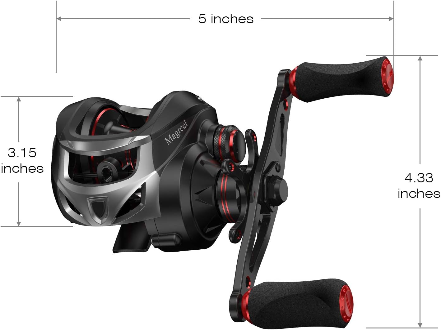 1 Relacion De Engranajes Agua Dulce Agua Salada Big Fish Carp Carrete De Pesca Walory Carrete De Pesca 1 Bait Casting Reel Con Freno Magnetico 8 1 17 Carretes De Pesca De