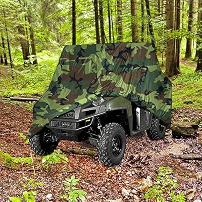 Neh® Heavy Duty Waterproof Superior Utv Side By Side Cover Covers Fits Up To 120'l W/ Roll Cage Camouflage Color Atv Cover Rhino Ranger Mule Gator Prowler Razor Prowler Rancher Foreman Fourtrax Recon