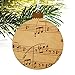 GRAPHICS & MORE Vintage Sheet Music Notes Musical Score Musician Wood Christmas Tree Holiday Ornament