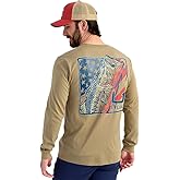 HUK Mens Kc Scott Pocket Tee, Comfortable Performance Fishing Long Sleeve T-Shirt with Chest Pocket