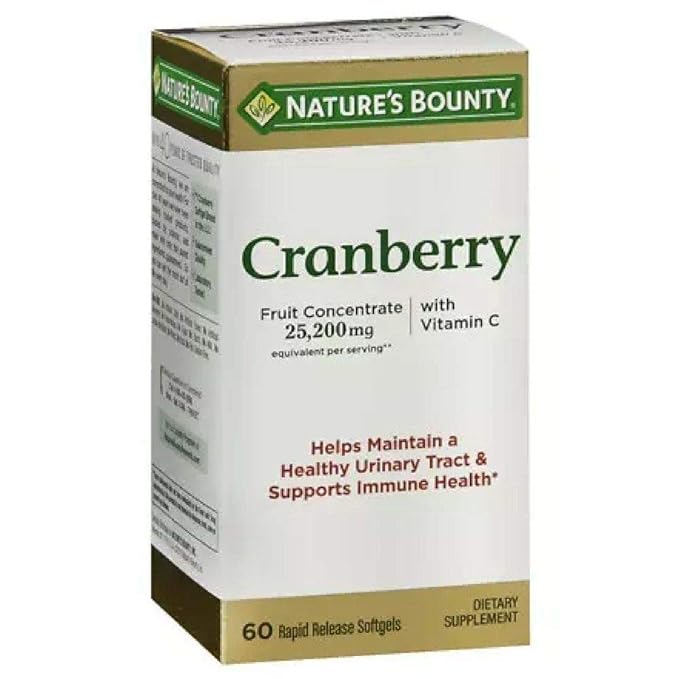 Buy Natures Bounty Triple Strength Cranberry with Vitamin C, 25, 200 mg