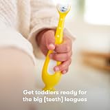Frida Baby Training Toothbrush 18-24 Months Easy-Grip Triple Angle view 2