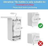 Cozycase Plug Wall Mount for Pop/ Dot Stand Holder with Cable Management White view 3