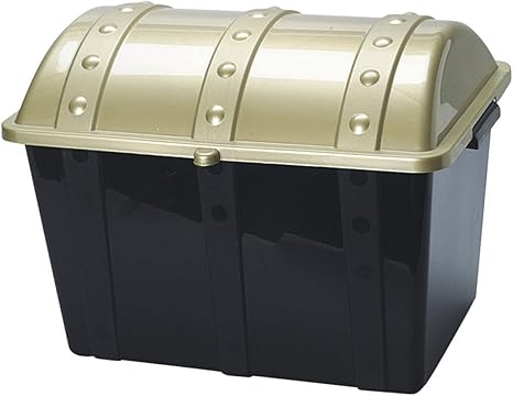 U S Toy Plastic Pirate Treasure Chest Box For Party Favors And