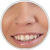 biliboom 14K Gold Filled Double Nose Ring – 20G Spiral Double Hoop – Gold Nose Piercing Jewelry – 7mm Thin Nostril Ring – Minimal Dual Band Nose Jewelry – Handmade Everyday Wear