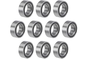 uxcell MR74-2RS Deep Groove Ball Bearings 4mm Inner Dia 7mm OD 2.5mm Bore Double Sealed Chrome Steel Z2 10pcs