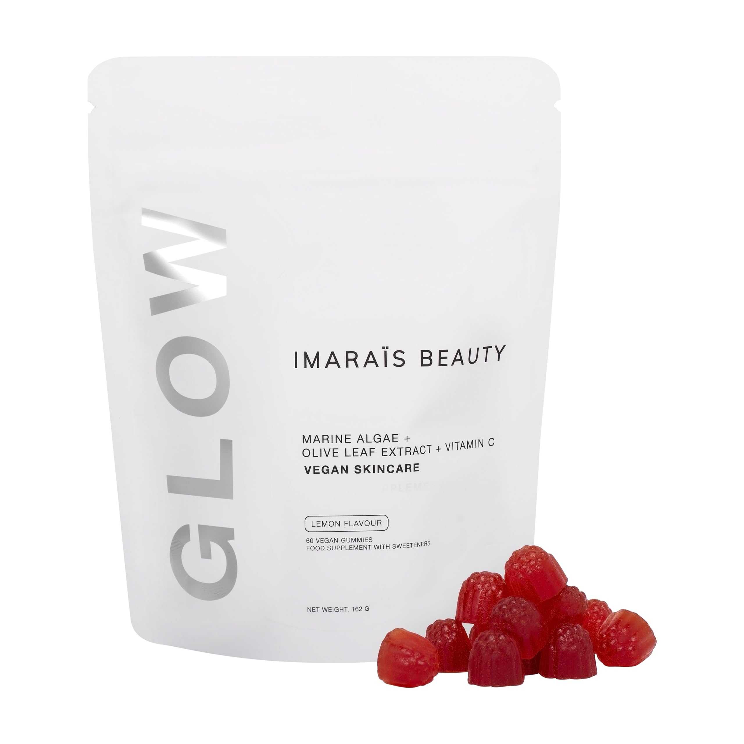 Imarais Glow Skincare Gummies, Vegan, 60 Gummies (Pack of 1)