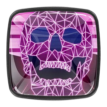 Möbelgriffe Rayas de calavera moradas Moebelknopf Kristall Baby Kinder