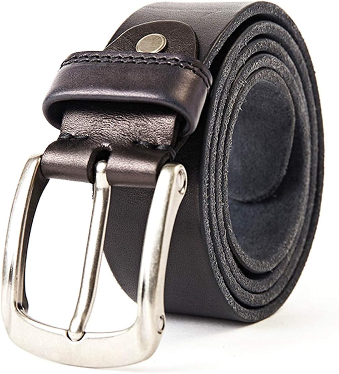 Fashion Men'S Retro Top Full Grain Leather Belt Men'S Leather Belt