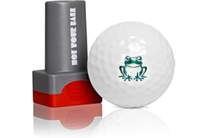 QUBI Golf Ball Stamp, Golf Ball Stamper, Self-Inking Golf Ball Stamp Marker to Identify Golf Balls, Golf Gift Golf Accessories for Men and Women Golfers