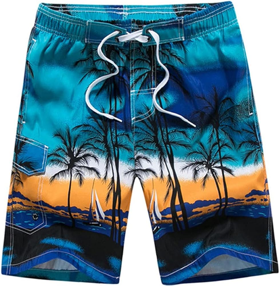 N\P Men's Beachwear Cool Board Shorts Dry Watersport Swim Trunks Summer