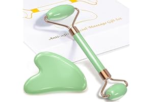 LIDENKORS Gua Sha Facial Tool Set, Jade Roller for Face, Face Roller for Women, Face Massager Roller, Face Roller for Skin Ti