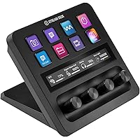 Elgato USB-C Stream Deck +, Audio Mixer, Production Console and Studio Controller for Content Creators, Streaming, Gaming, wi