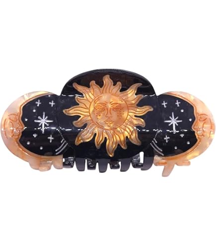 Amazon.com : Beleki Acetate Sun Stars Hair Claw Clip for  display picture 2