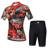 Uriah Women's Cycling Jersey Shorts Set Polyester